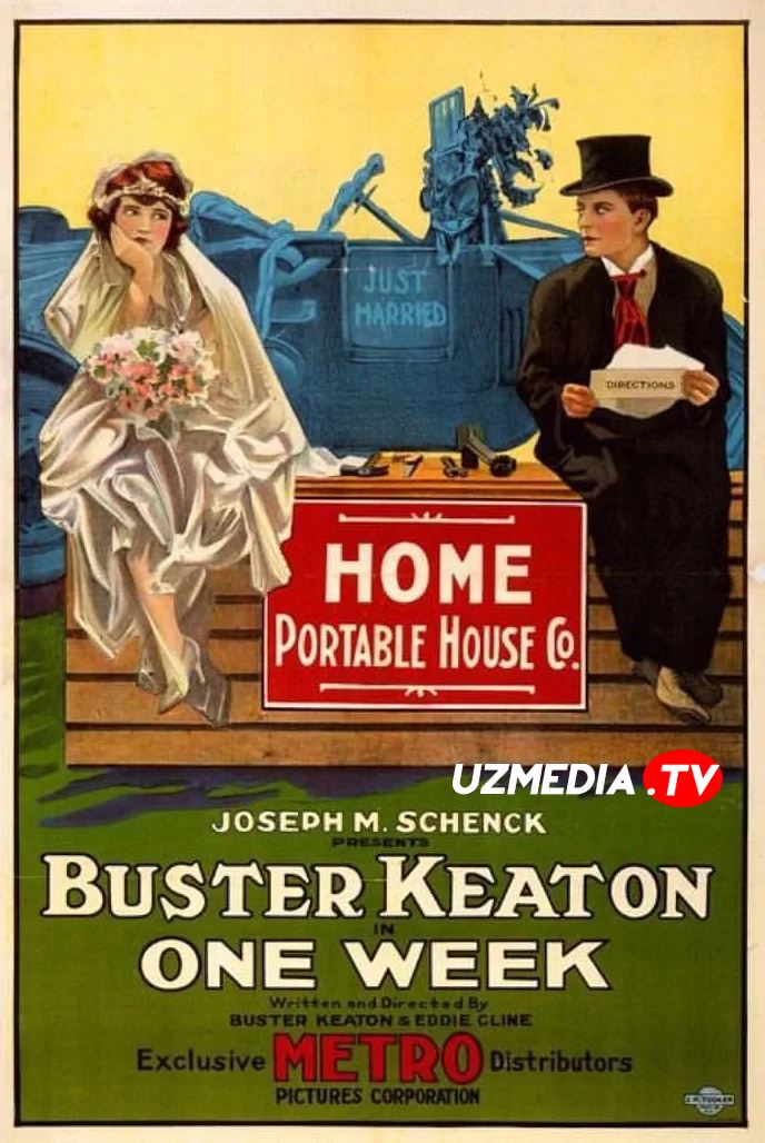 Baster Kiton Yangi uy / Bir hafta retro filmi Uzbek tilida O'zbekcha 1920 tarjima kino SD skachat